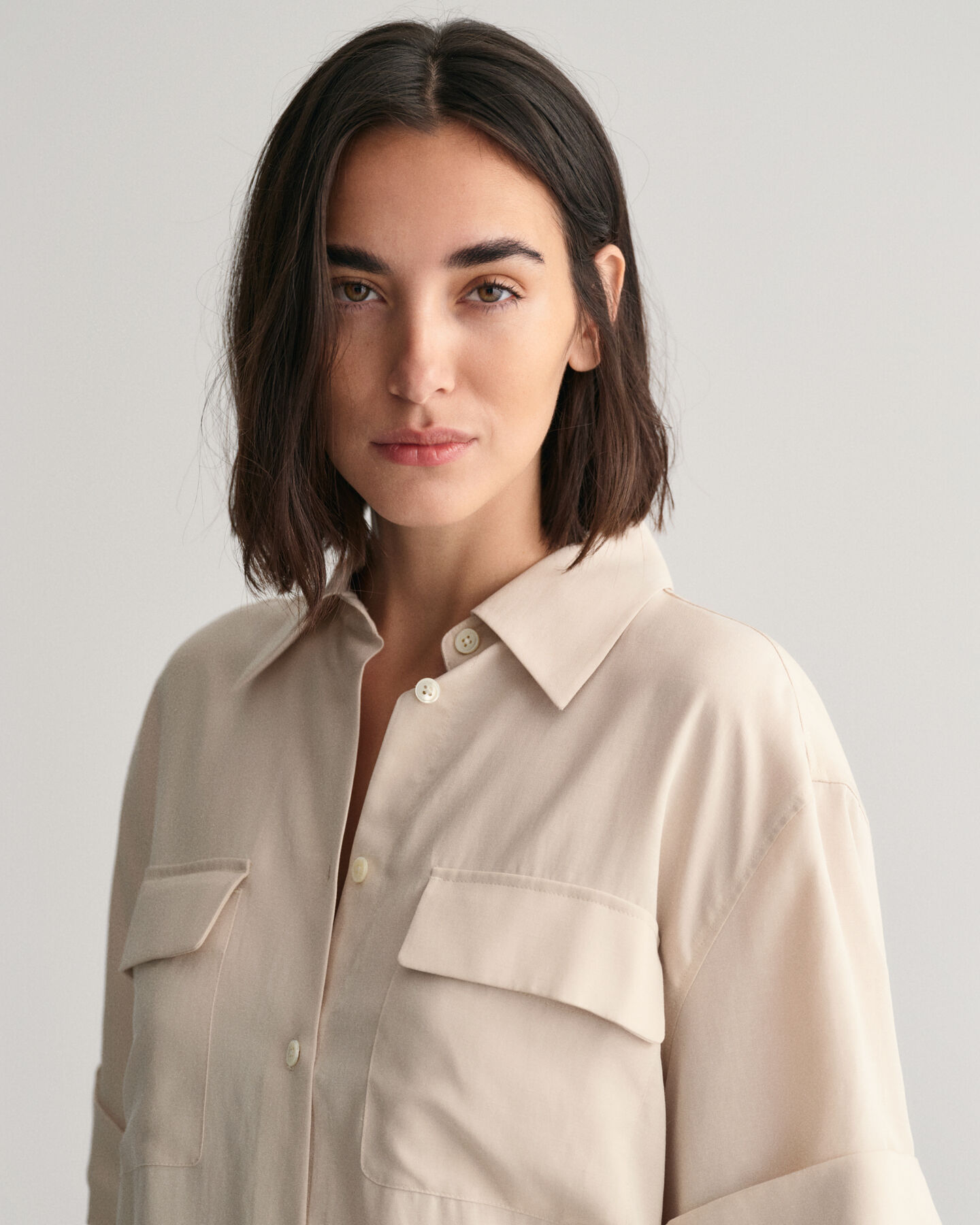 Relaxed Fit Pocket Detail Short Sleeve Shirt