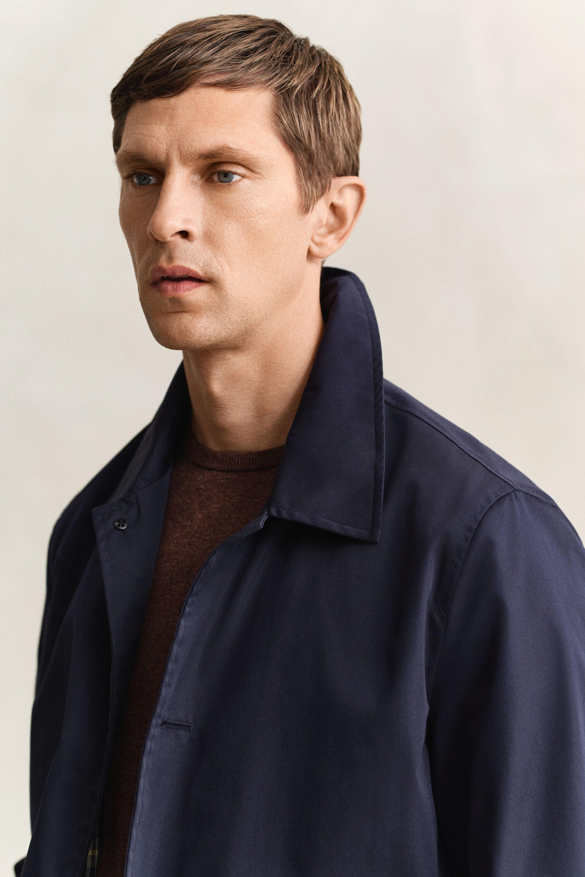 Cotton Blend Car Coat