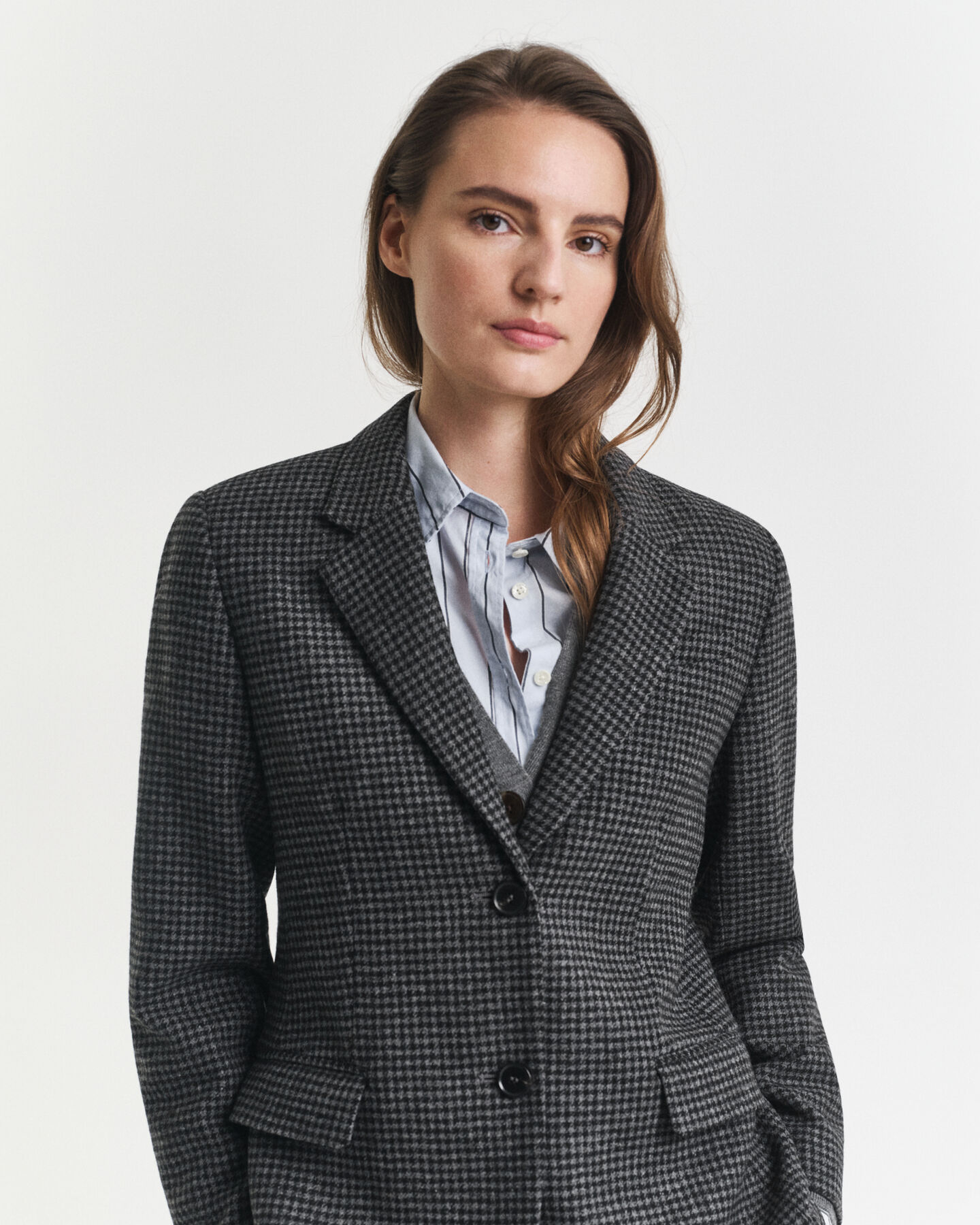 Regular Fit Wool Houndstooth Blazer