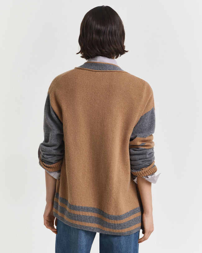 GANT Varsity V-Neck Cardigan