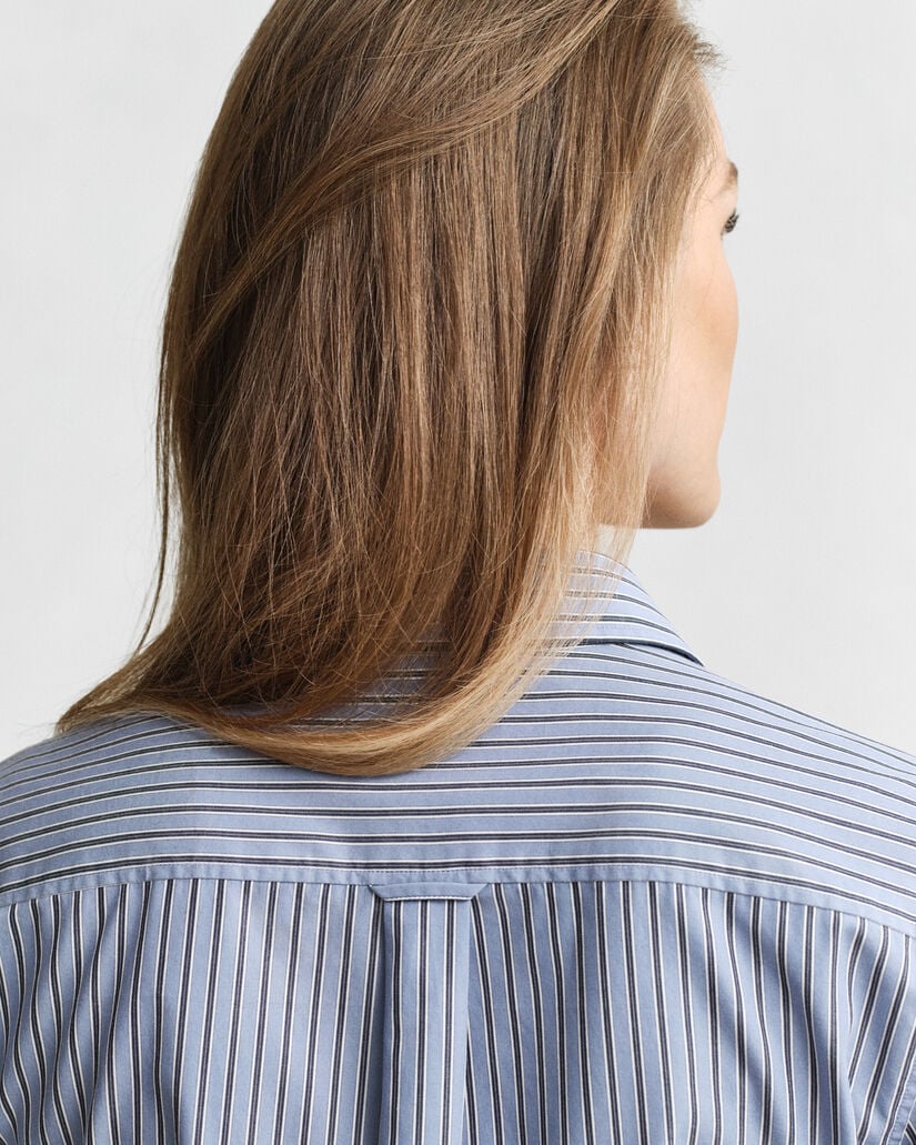 Regular Fit Striped Poplin Shirt