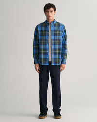 Regular Fit Large Checked Poplin Shirt