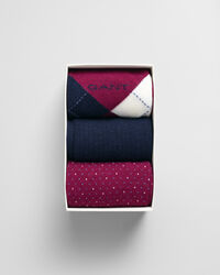 3-Pack Argyle Socks Gift Box