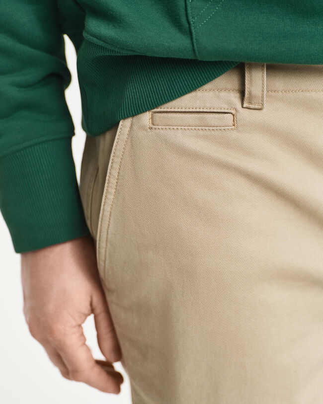 Relaxed Fit Cotton Twill Chinos