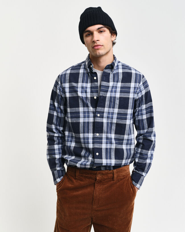 Regular Fit Tartan Melange Checked Shirt