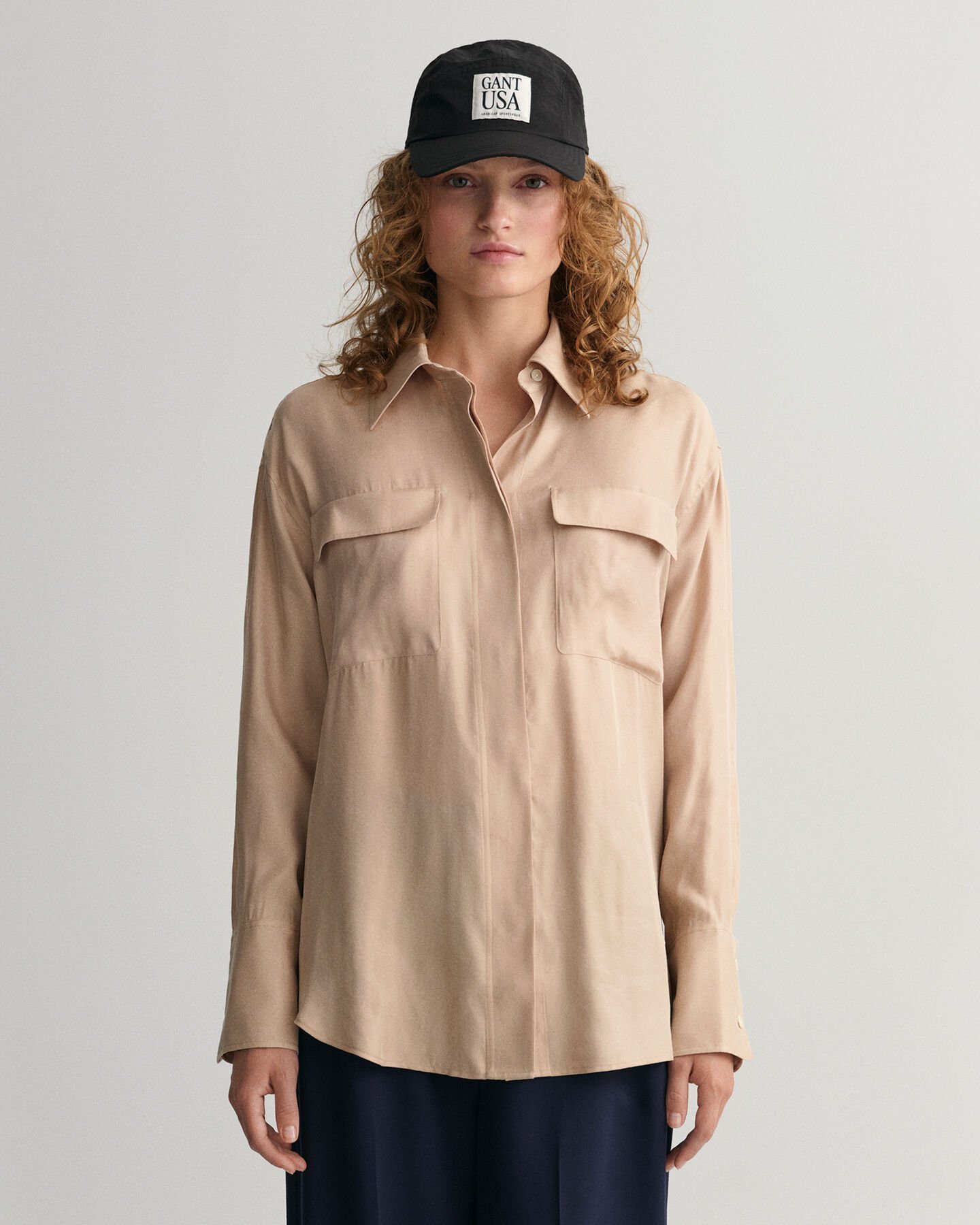 Relaxed Fit Flap Pocket Shirt