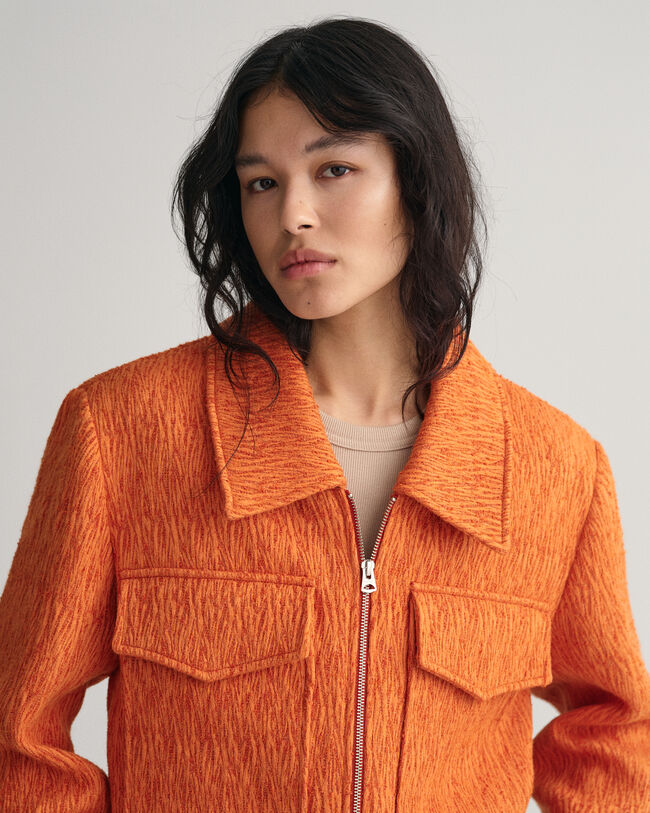 Cropped Bouclé Jacket