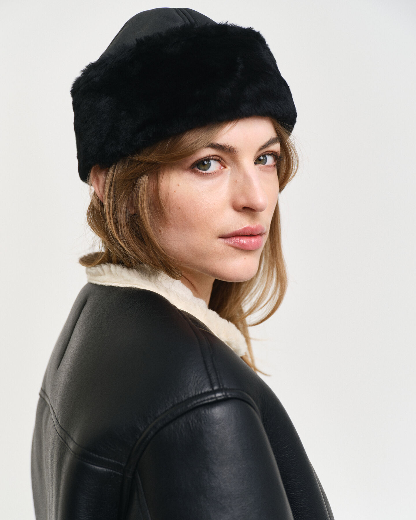 Faux Shearling Short Jacket