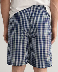 Micro Check Pajama Shorts