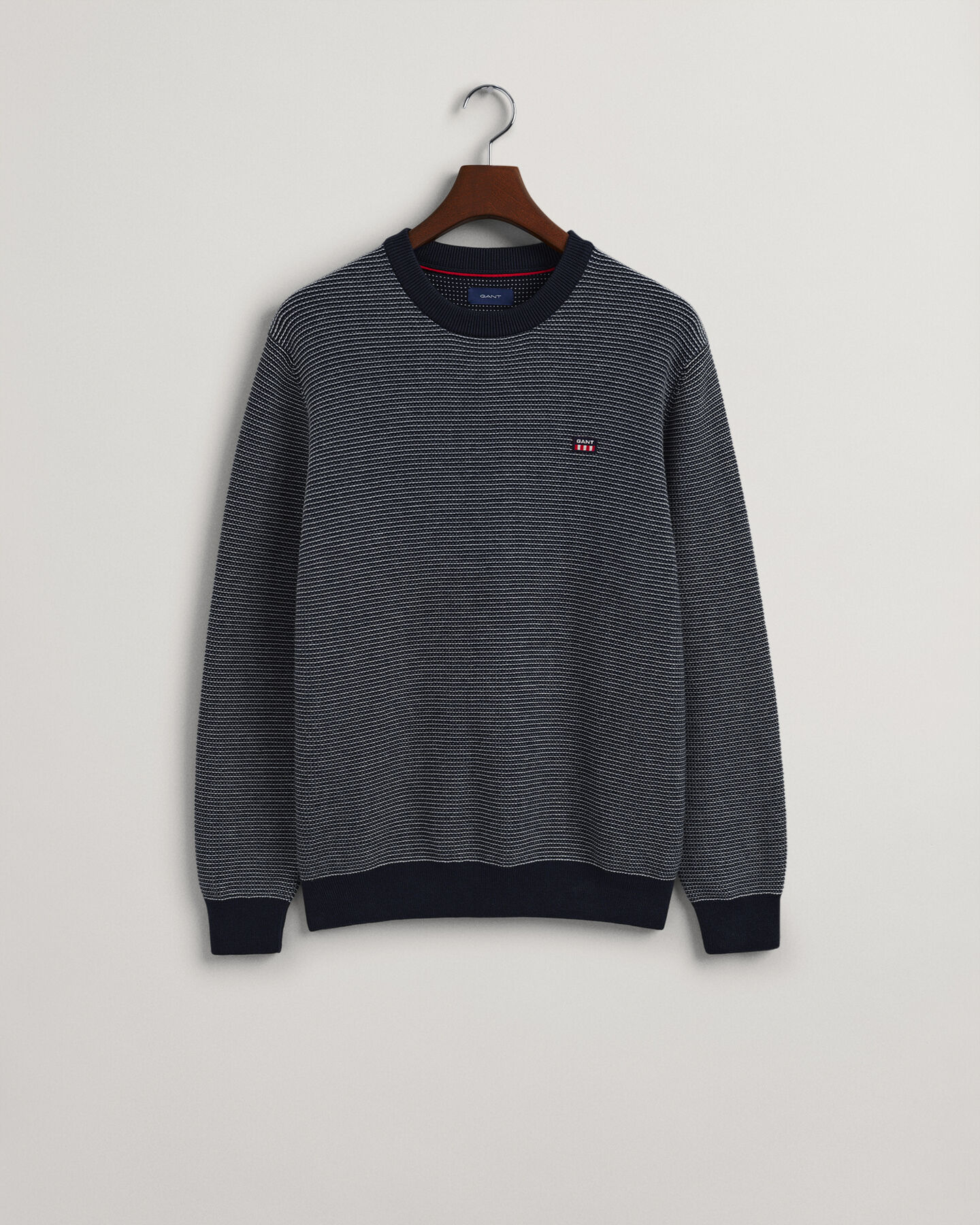 Light Texture Crew Neck Sweater