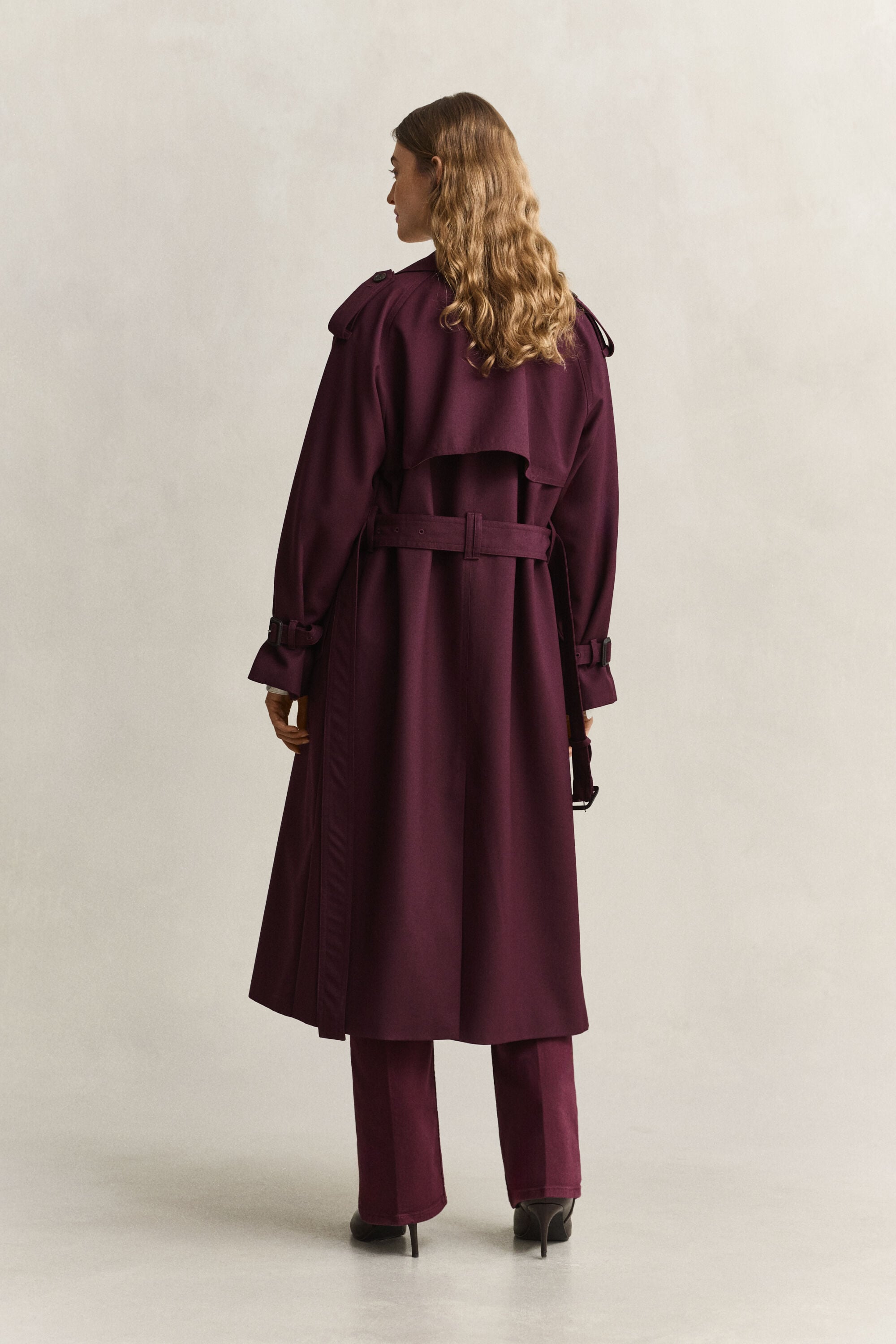 Wool Blend Trench Coat