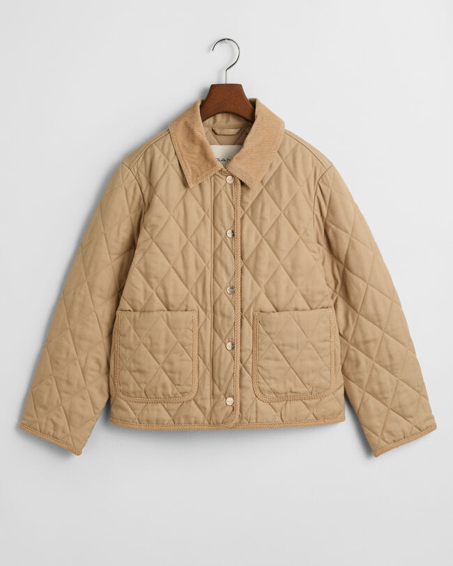 Quilted Corduroy Detailed Jacket