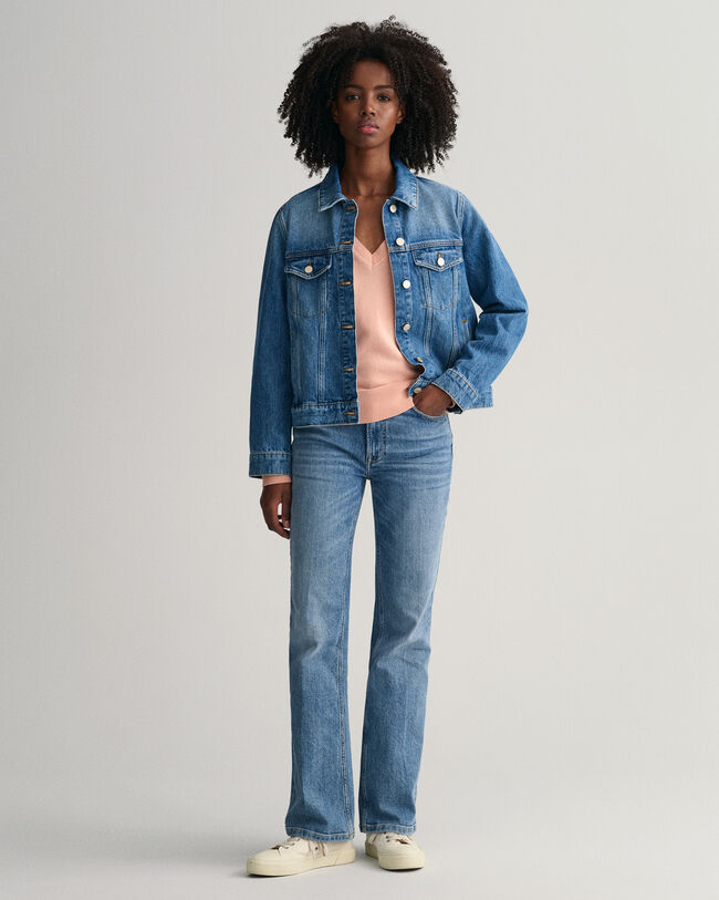 Light Cotton V-Neck Sweater