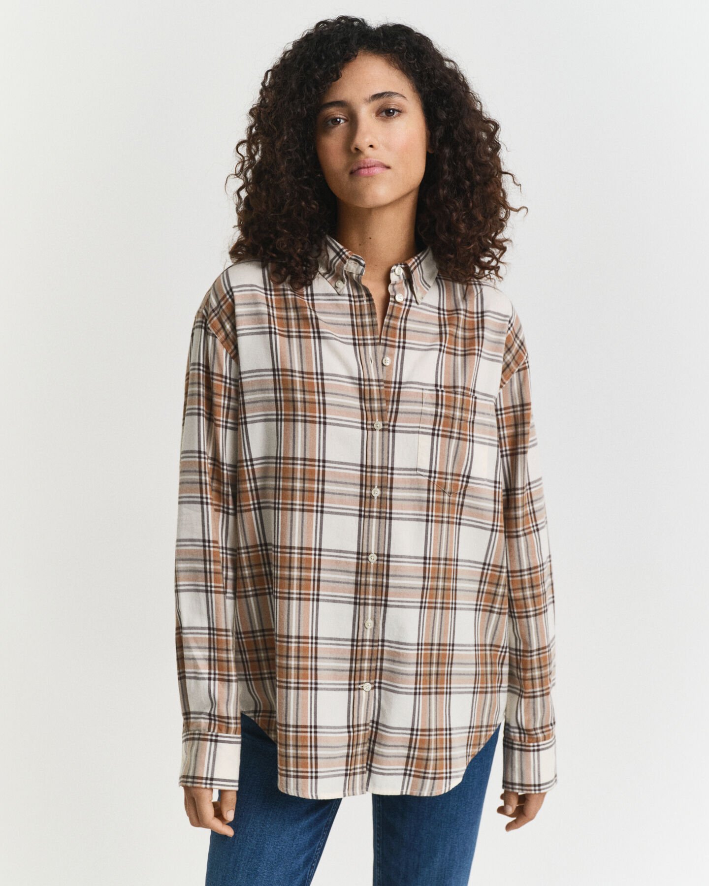 Relaxed Fit Checked Flannel Shirt