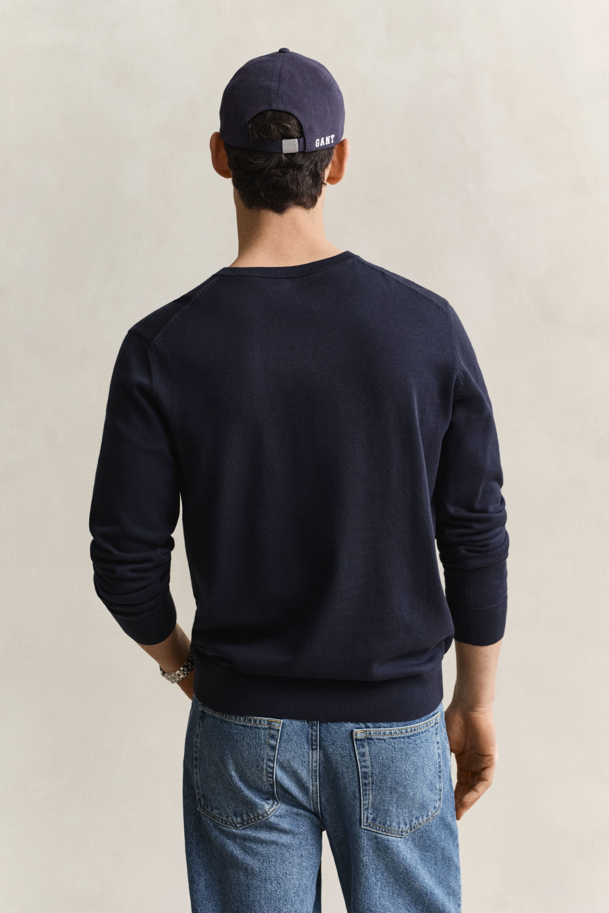 Classic Cotton V-Neck Sweater