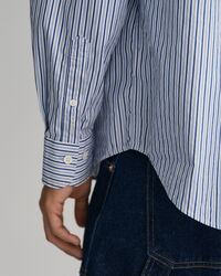 Oversized Striped Poplin Shirt