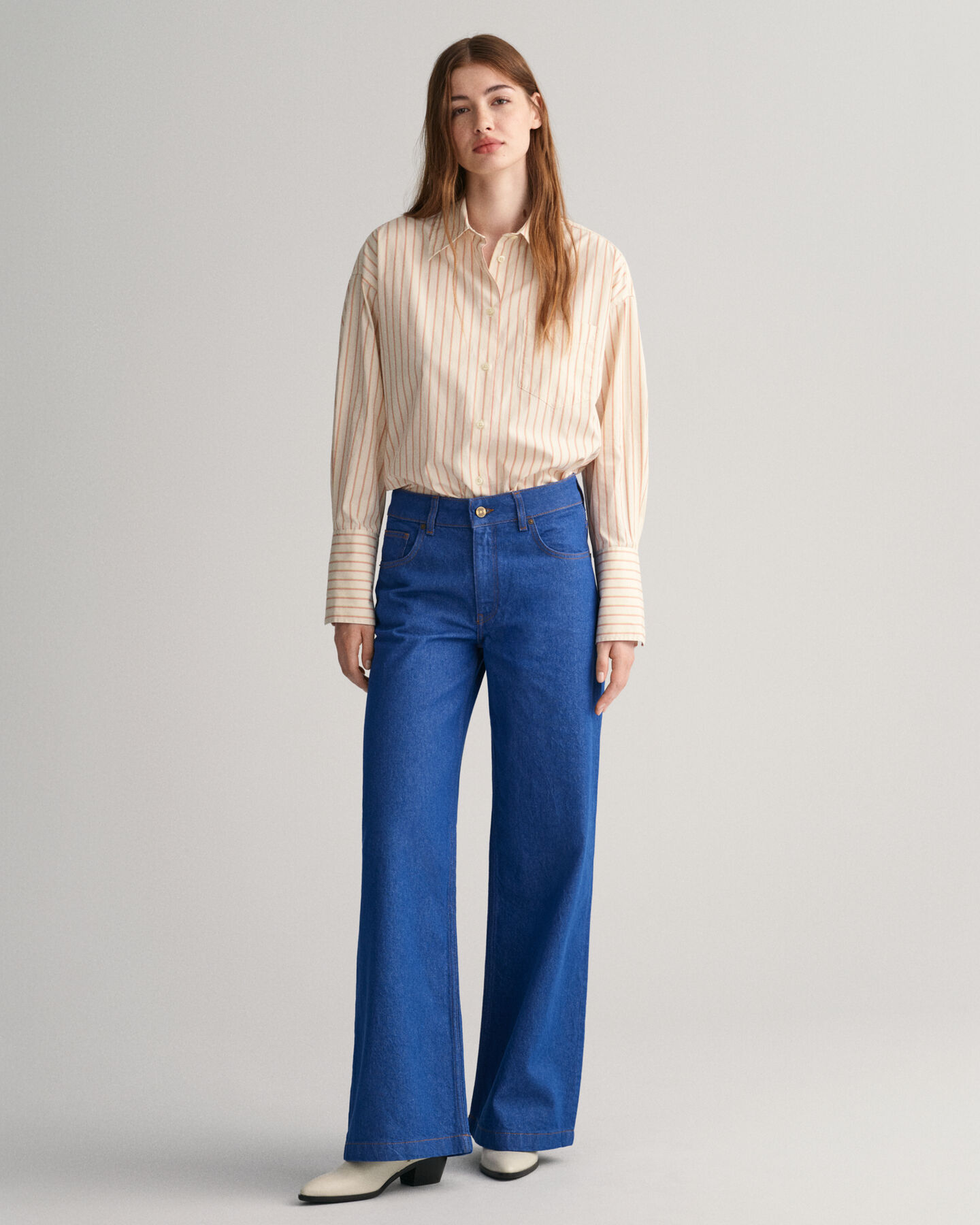 Wide Leg Bright Blue Jeans
