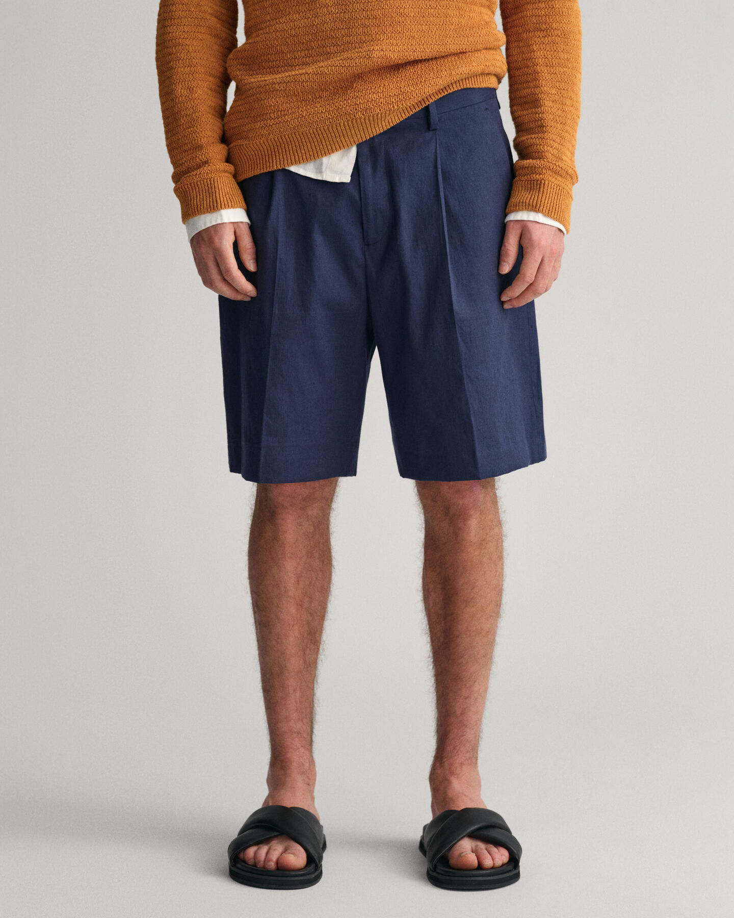 Cotton Linen Suit Shorts