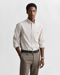 Regular Fit Banker Stripe Classic Oxford Shirt