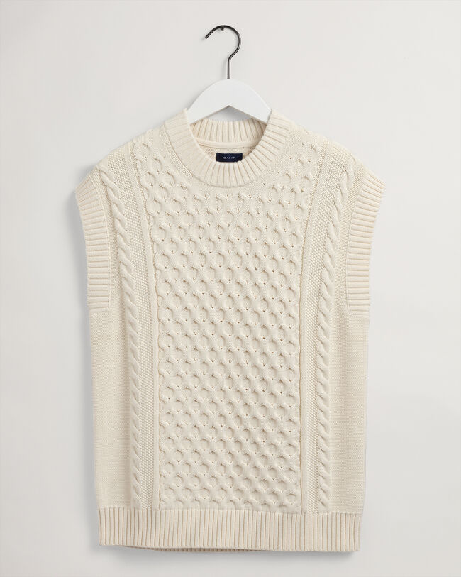 Cable Structure Sweater Vest