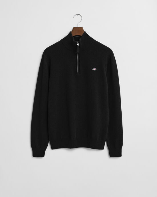Superfine Lambswool Half-Zip Sweater