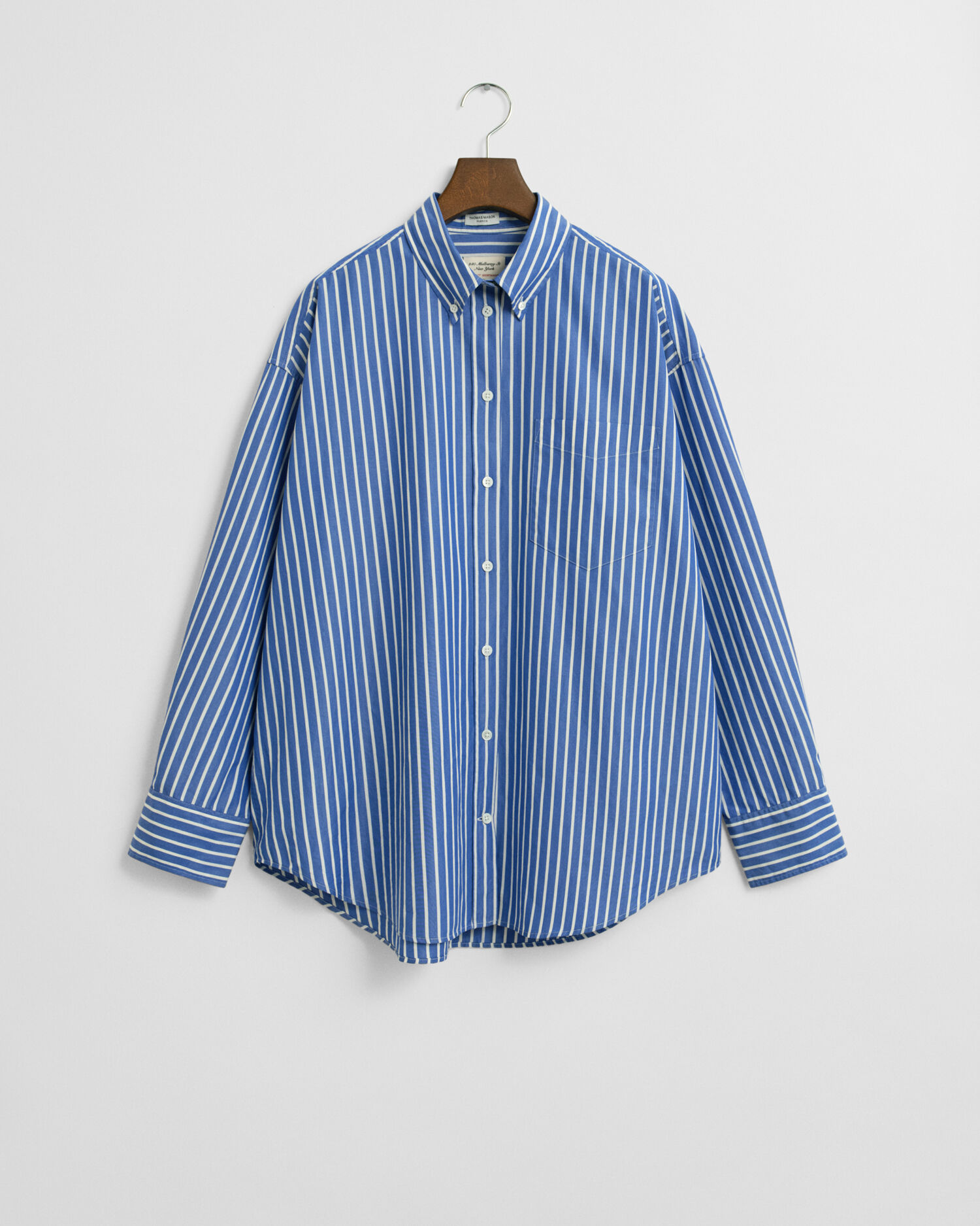 Oversized Striped Poplin Shirt
