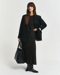 Contrast Ribbed Short Sleeve Sweater