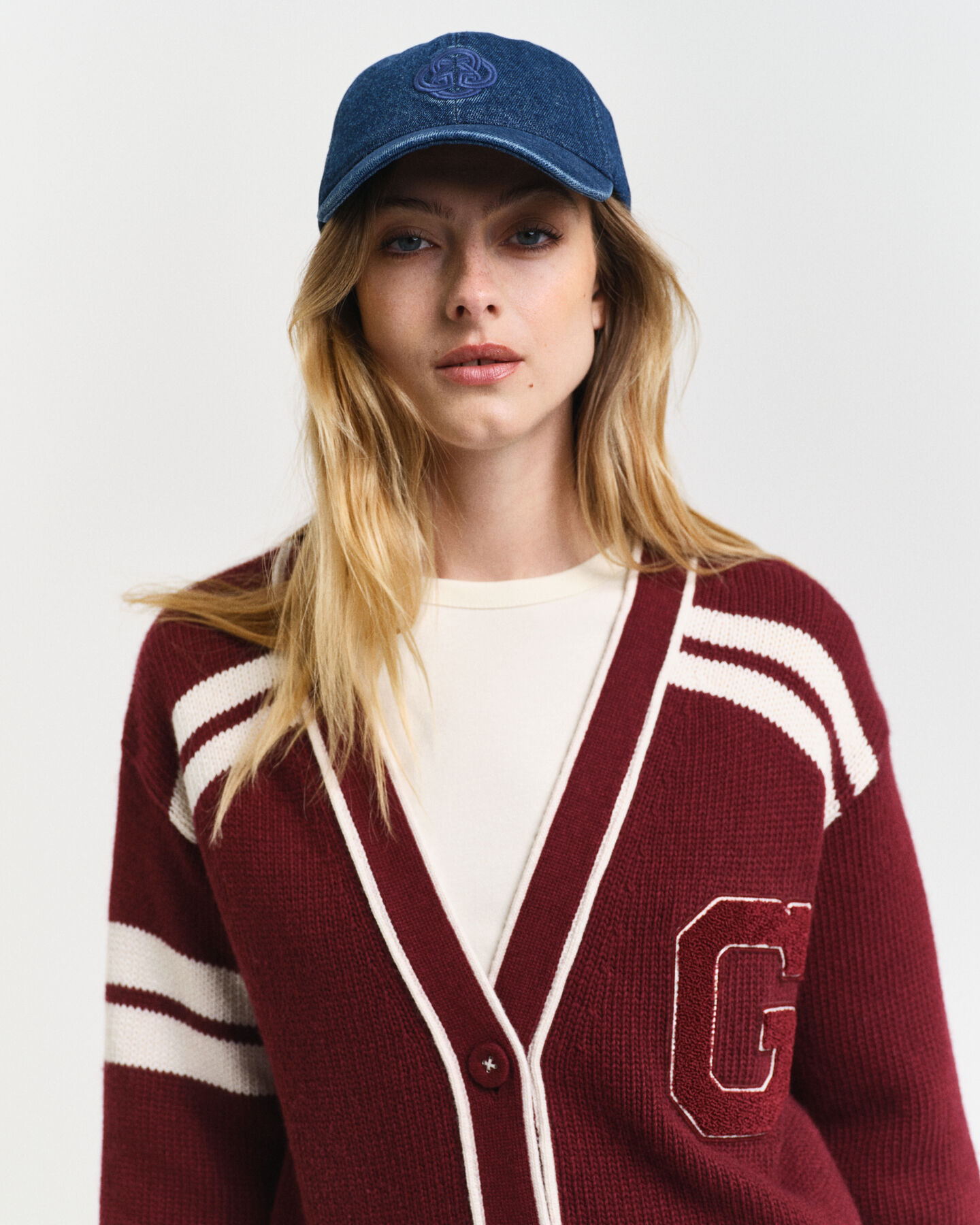 GANT Varsity V-Neck Cardigan