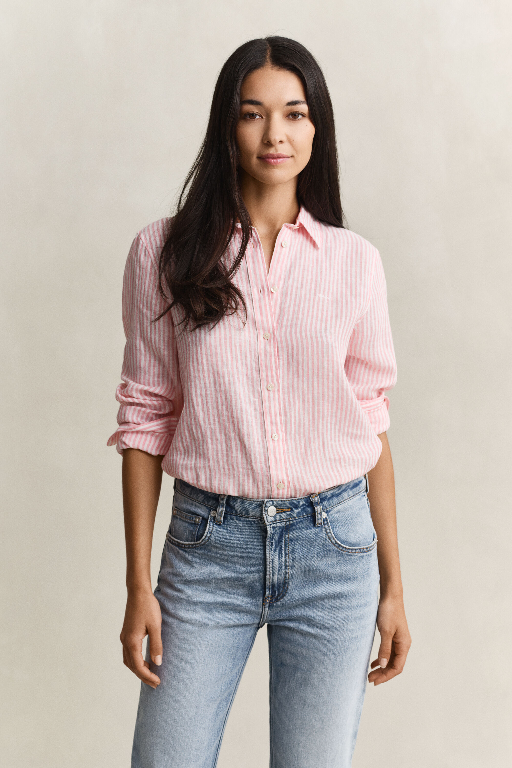 Regular Fit Striped Linen Shirt