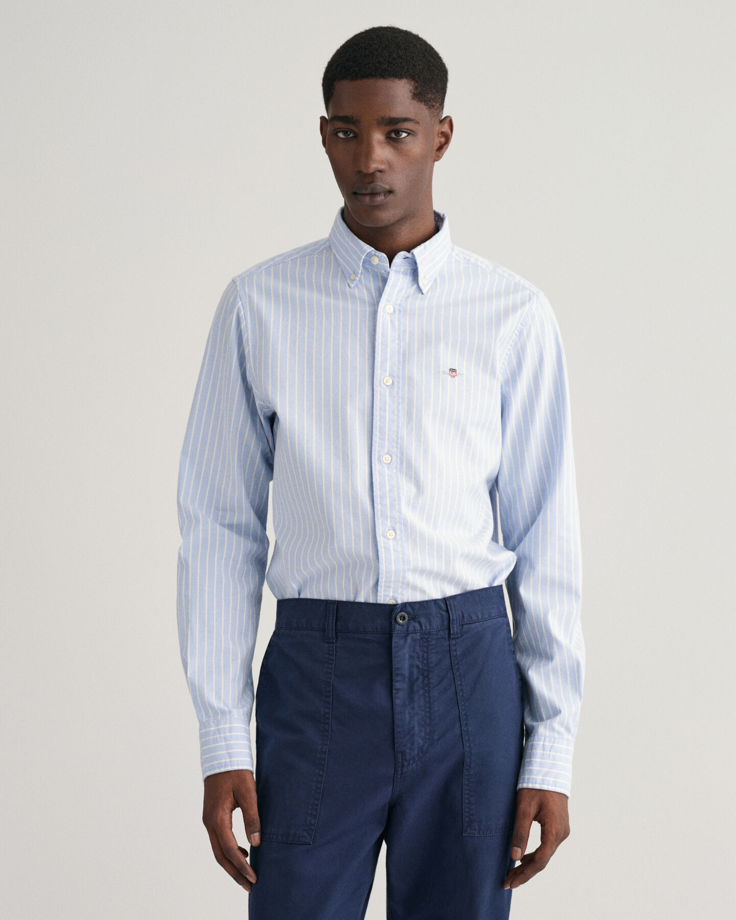 Slim Fit Striped Oxford Stretch Shirt