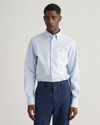 Slim Fit Striped Oxford Stretch Shirt
