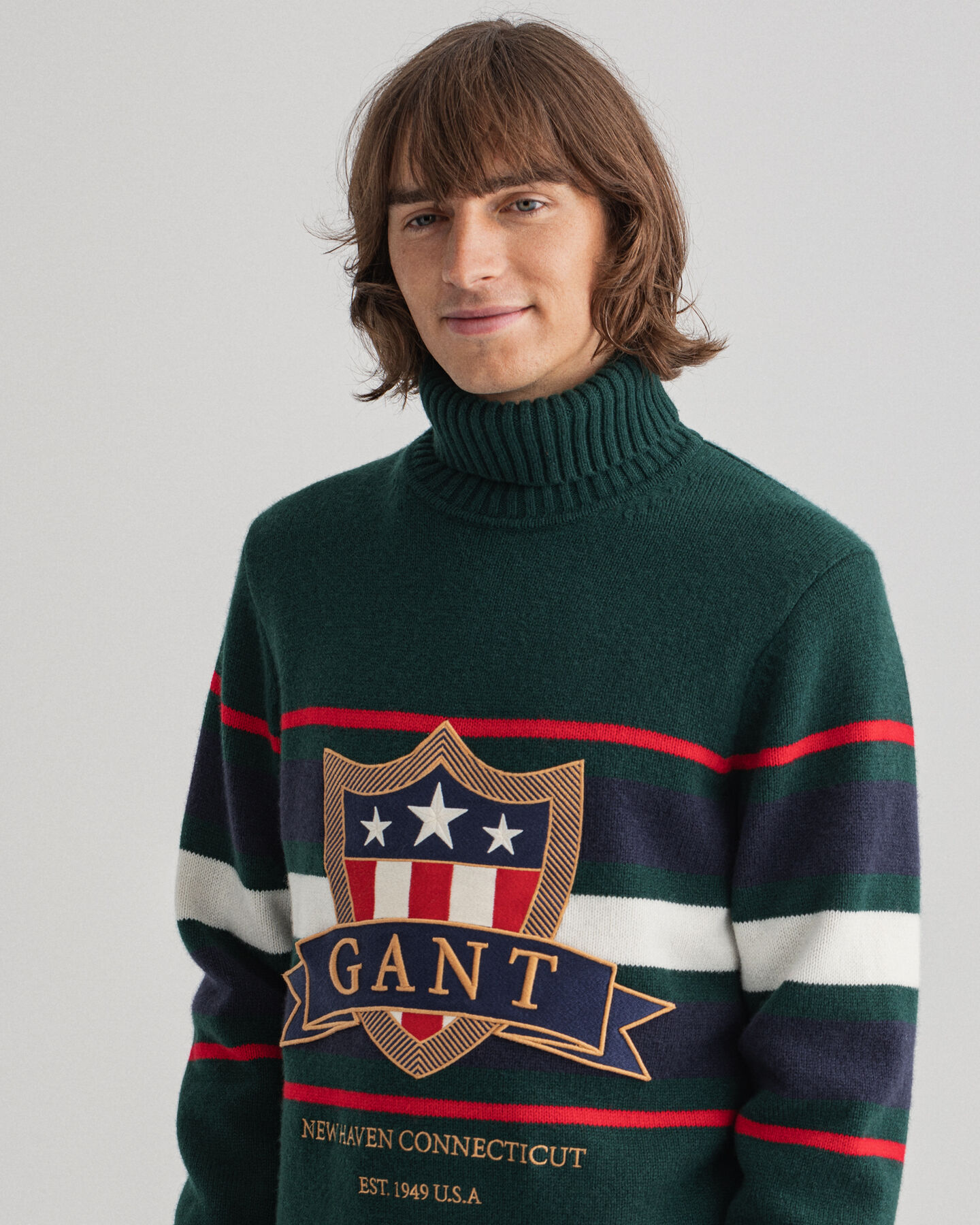 Banner Shield Turtleneck