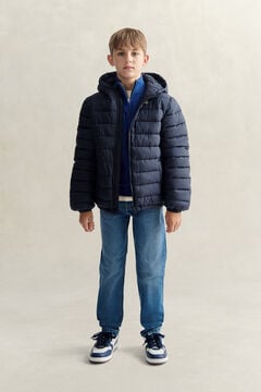 Teen Boys Hooded Puffer Jacket — EVENING BLUE 8