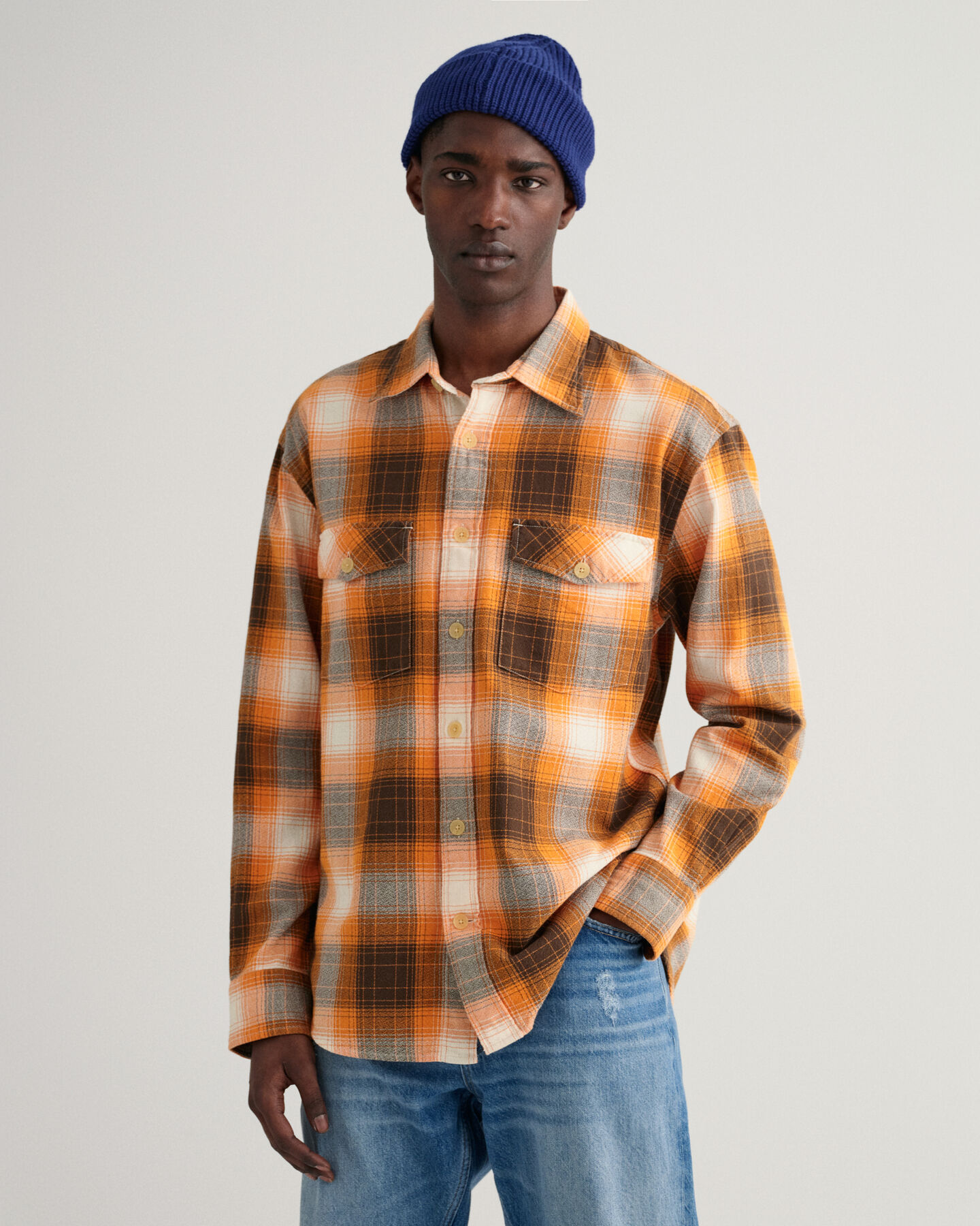 Relaxed Fit Shadow Check Shirt