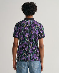 Iris Print Piqu&eacute; Polo Shirt