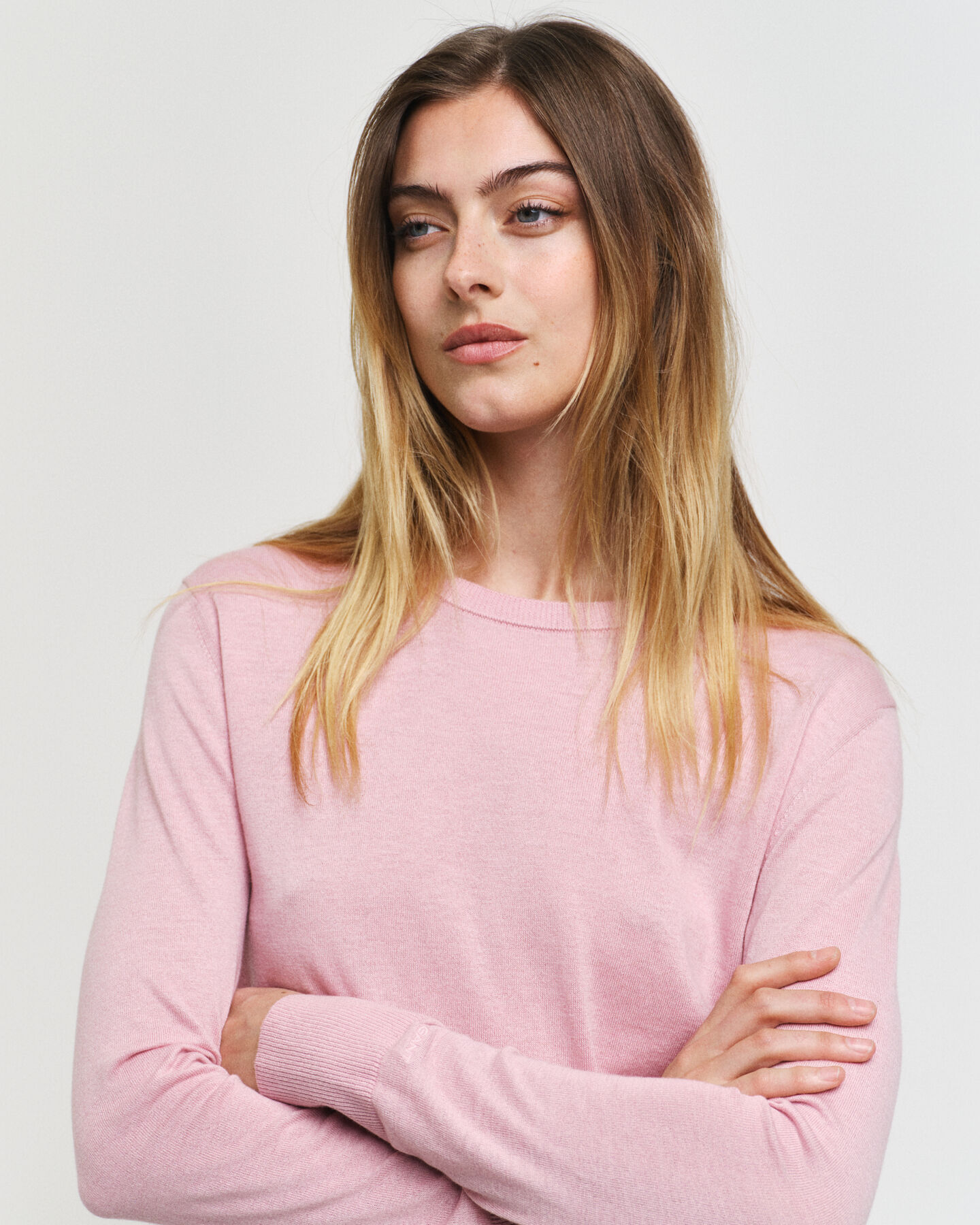 Fine Knit Crew Neck Sweater