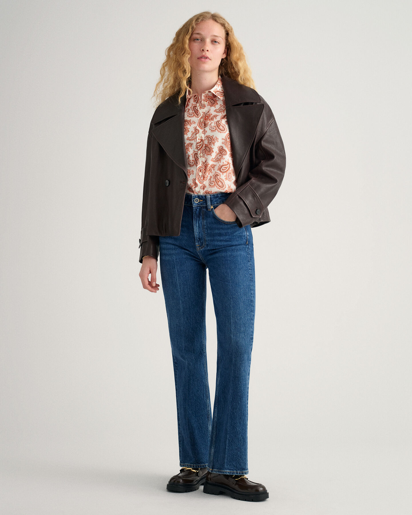 Regular Fit Paisley Cotton Voile Shirt