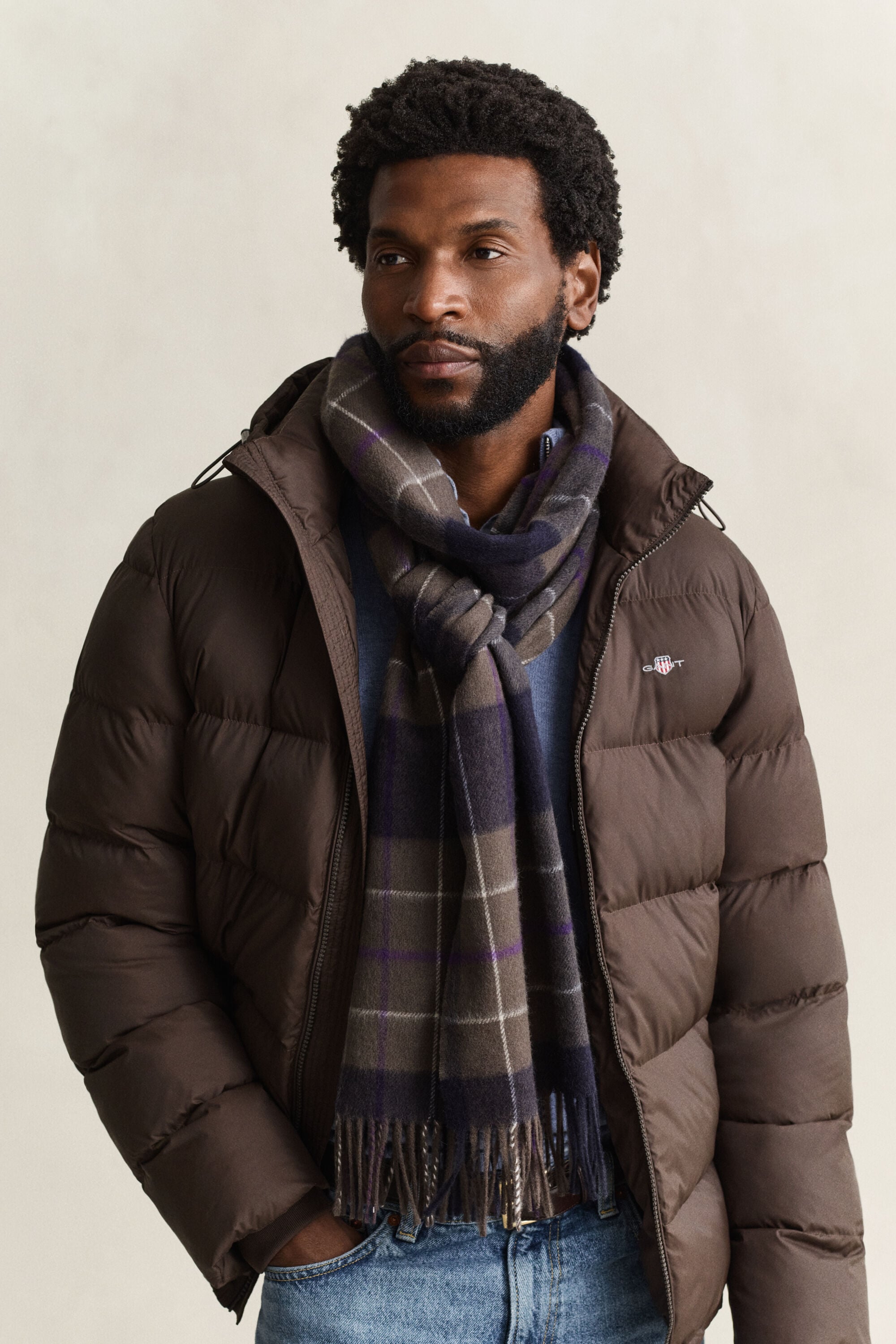 Checked Scarf