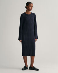Cable Knit Crew Neck Dress
