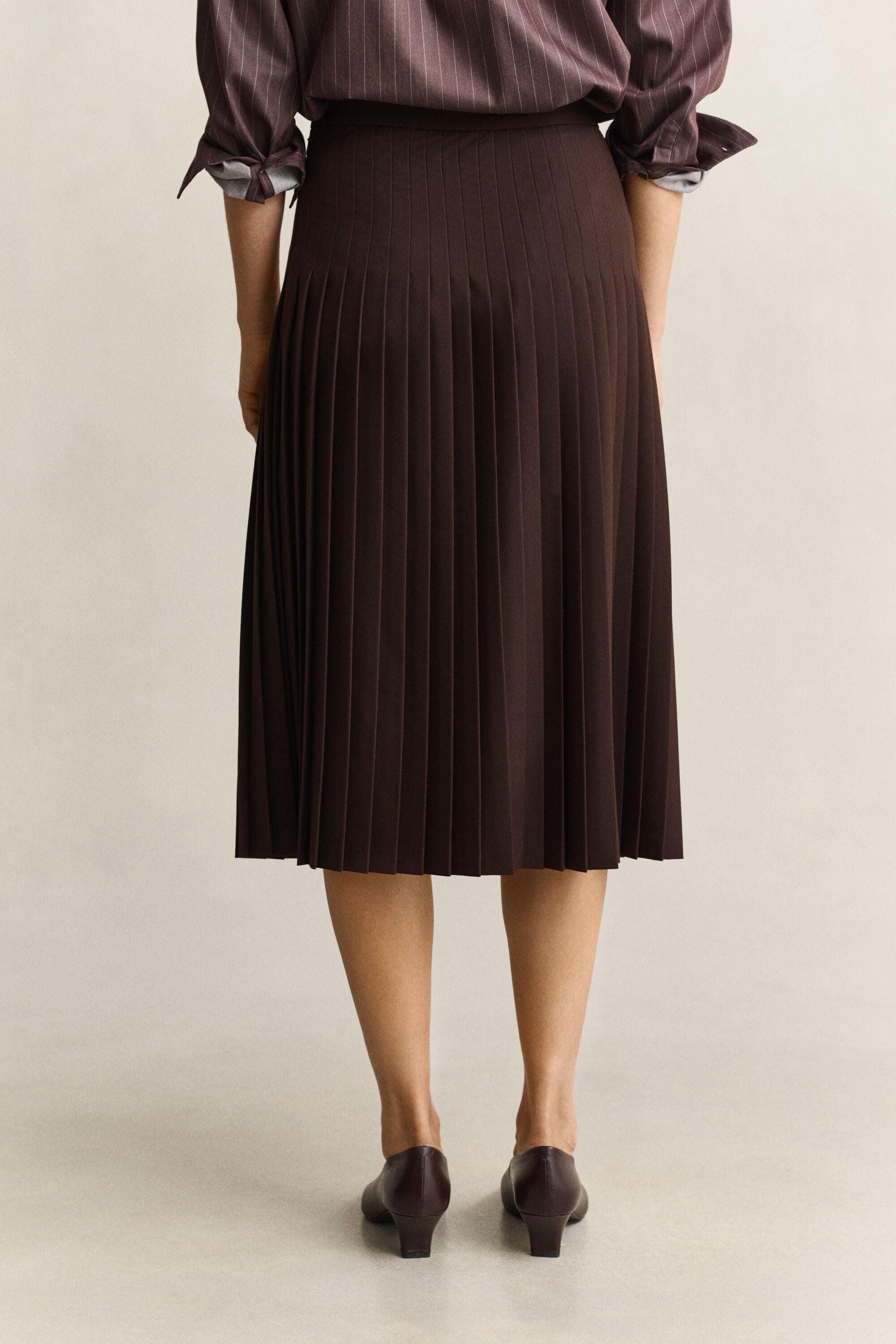 Pleated Midi Skirt