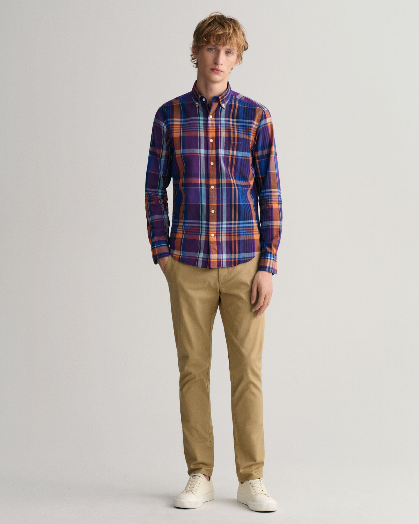 Regular Fit Colorful Madras Shirt
