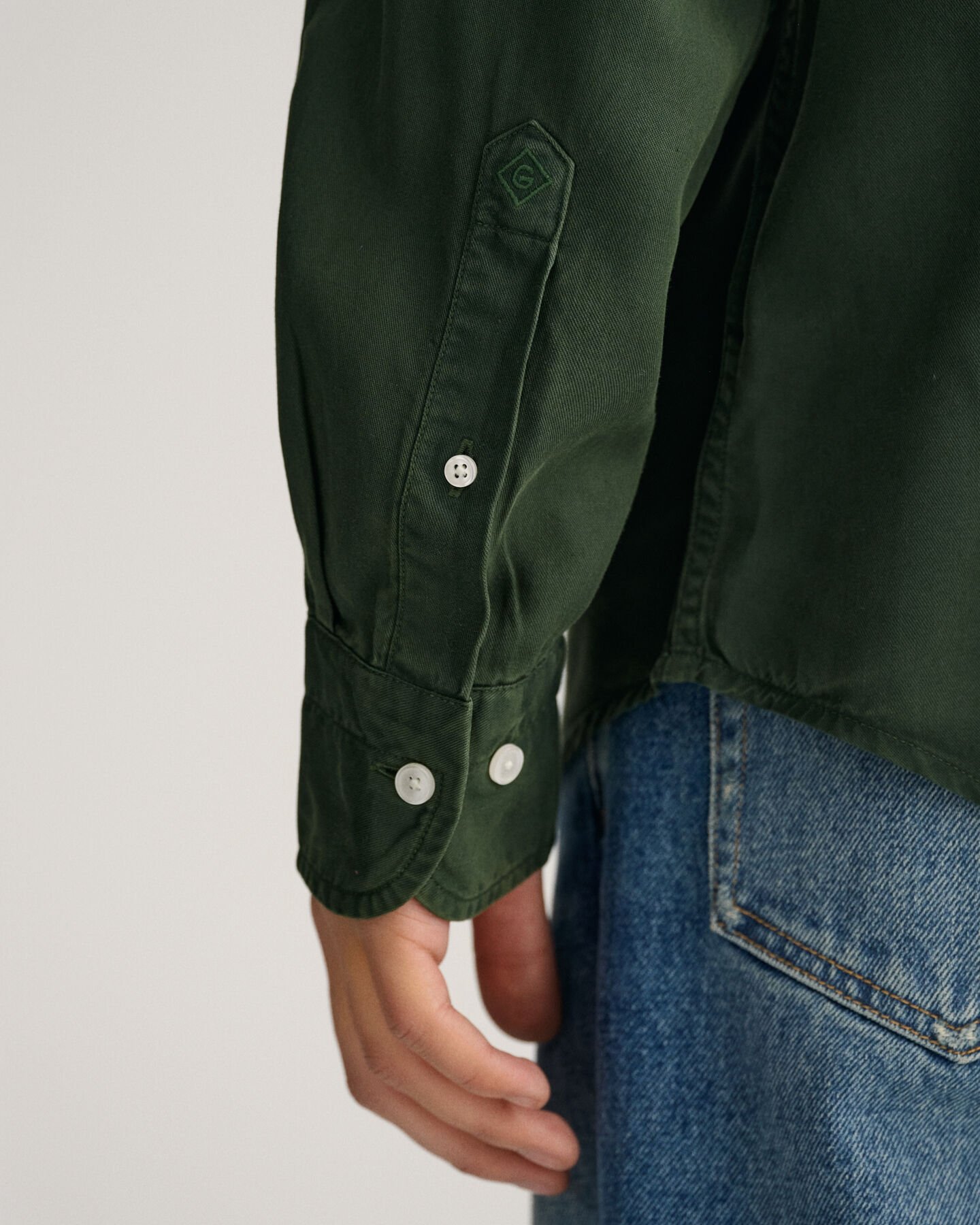 Relaxed Fit Garment-Dyed Lyocell Shirt