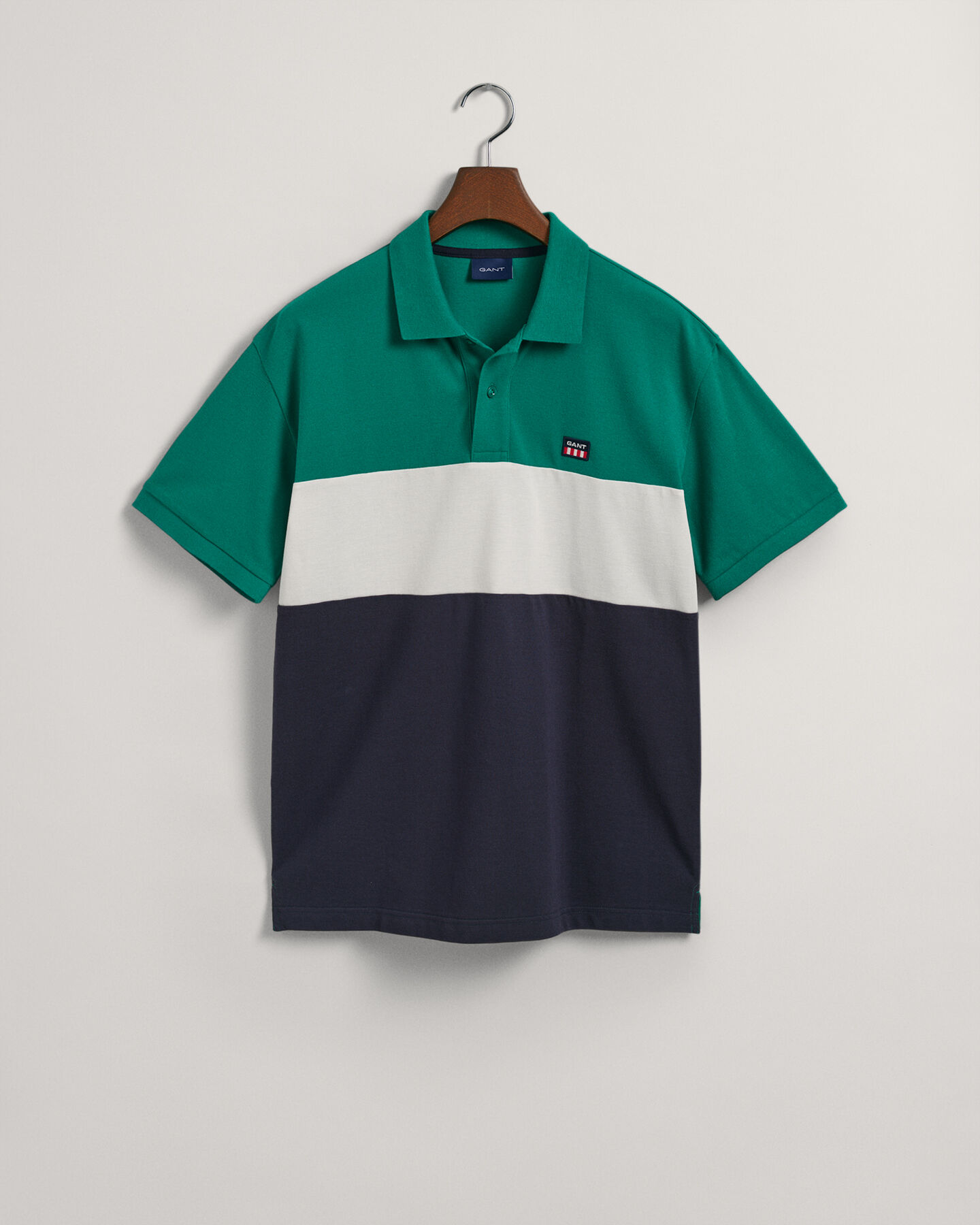 Color Block Piqué Polo Shirt