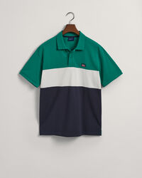 Color Block Piqué Polo Shirt