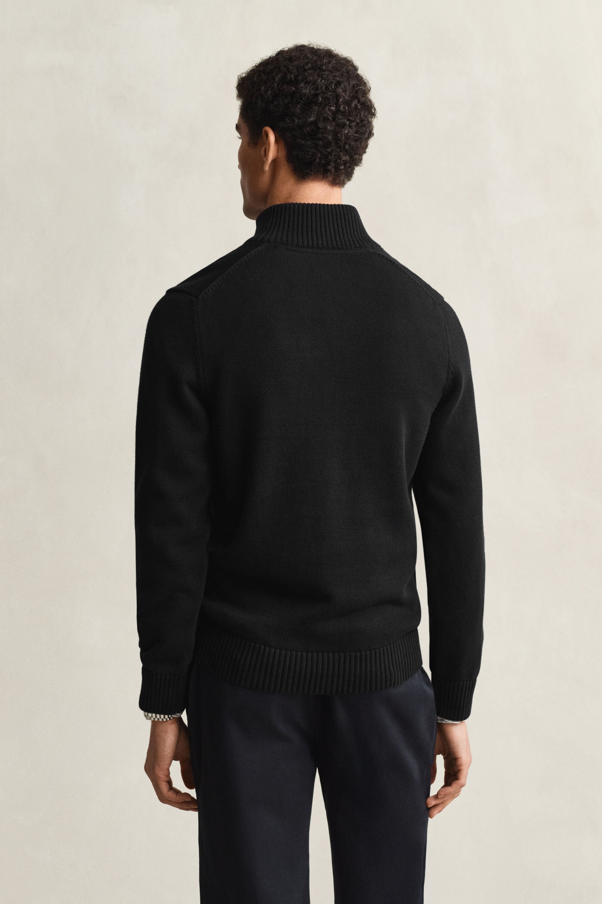 Casual Cotton Half-Zip Sweater