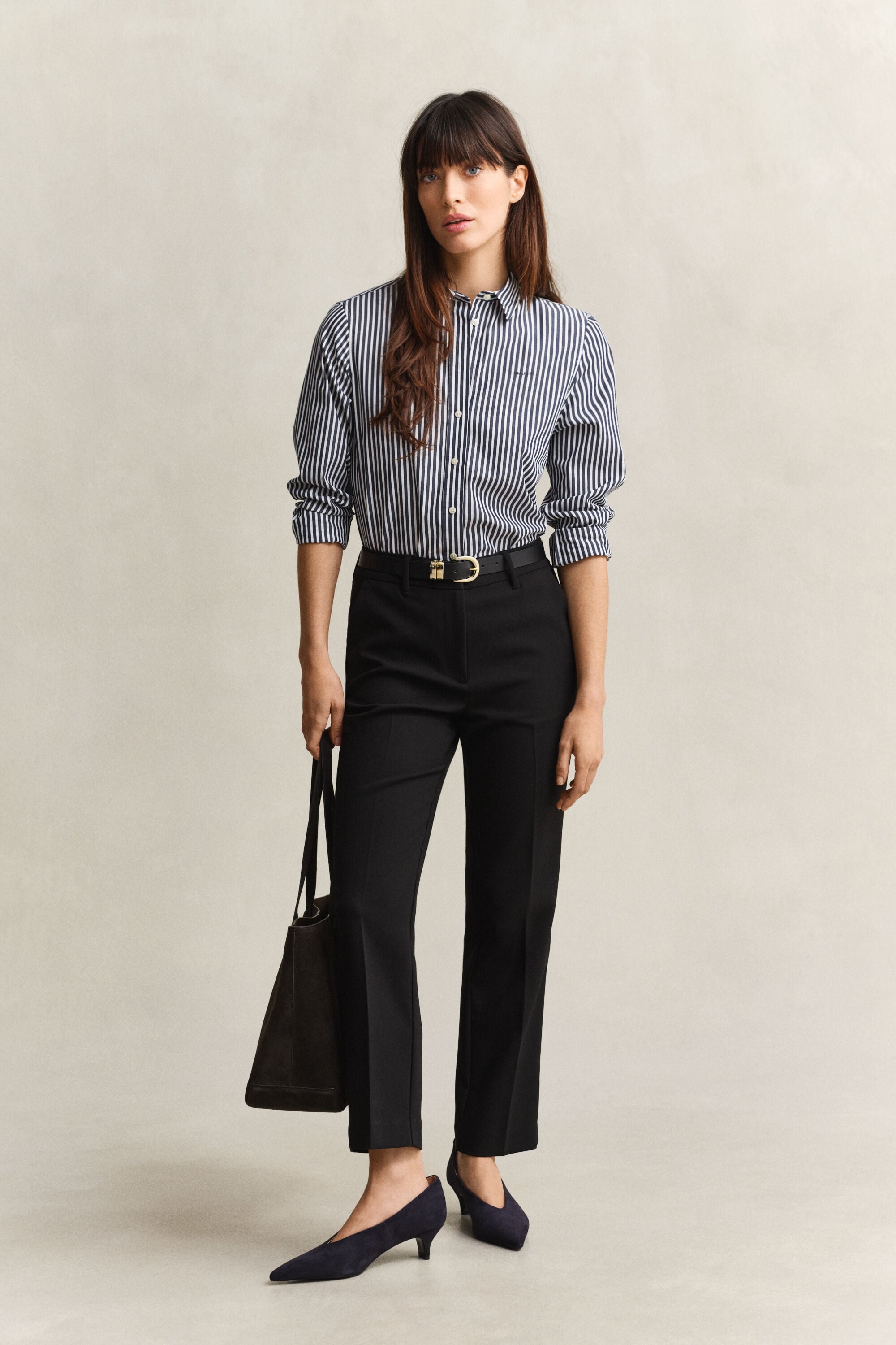 Regular Fit Striped Classic Poplin Shirt