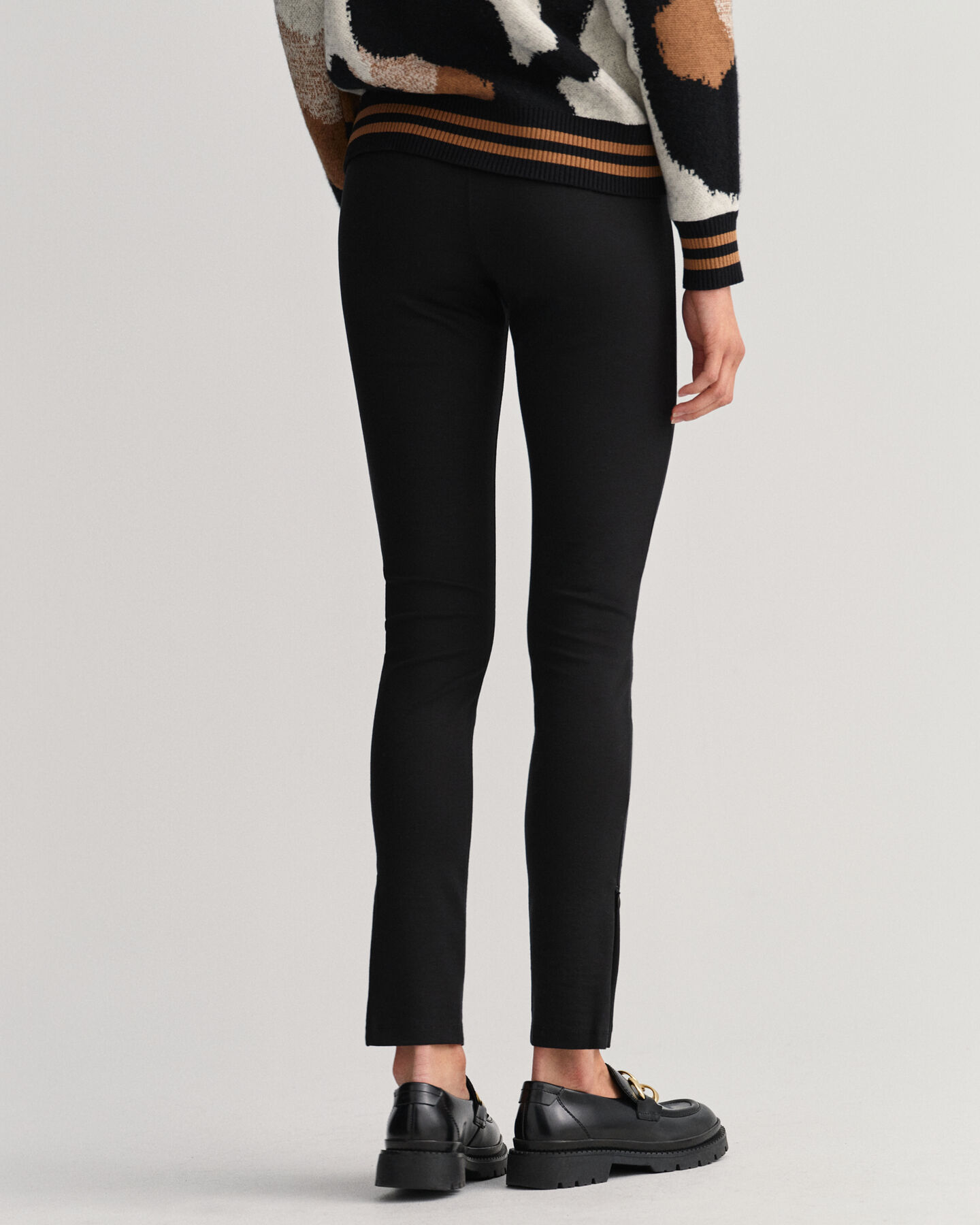 Side Zip Jersey Leggings
