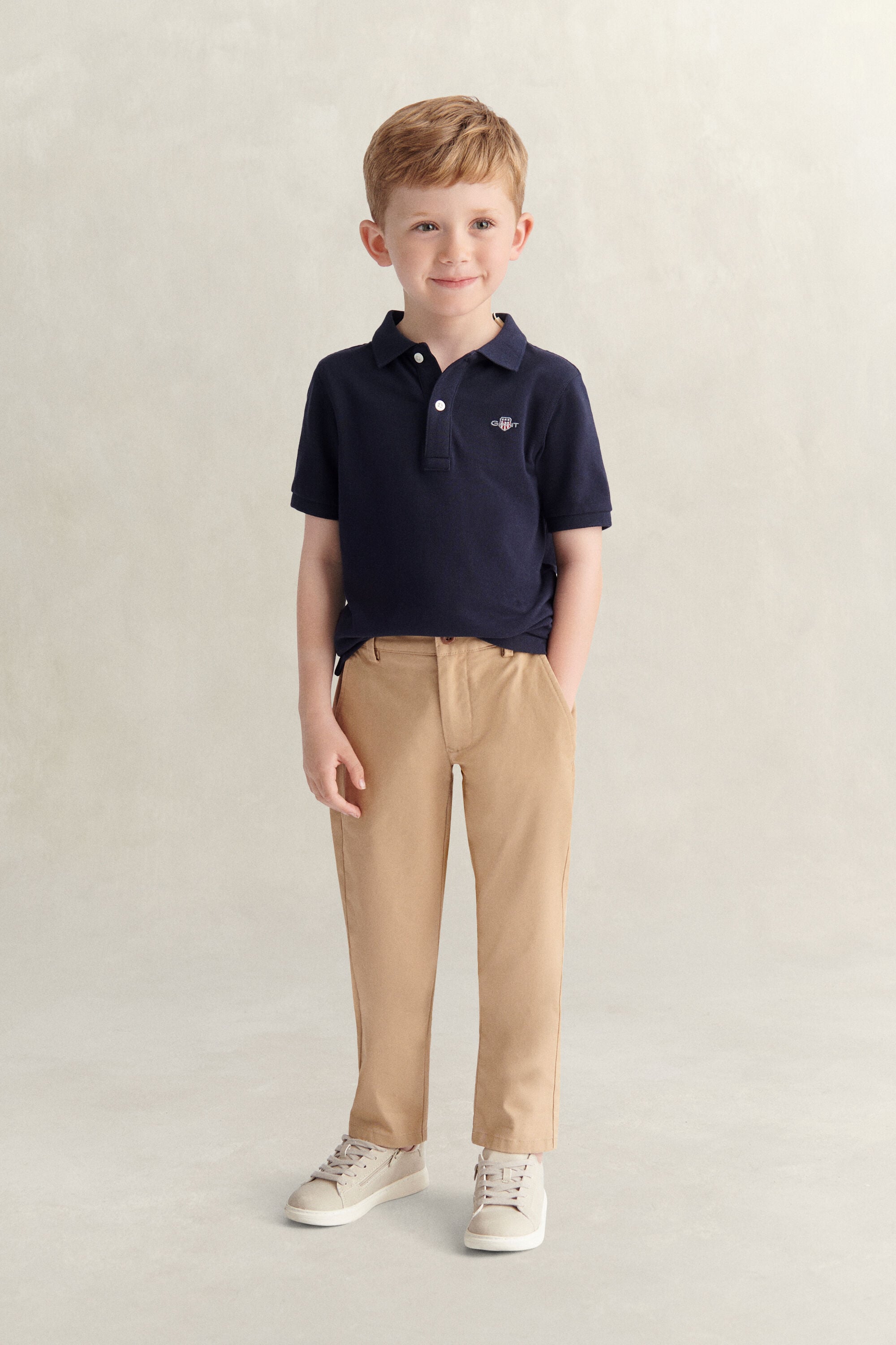Boys Chinos — DARK KHAKI