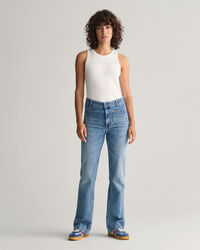 Slim Fit Flared Jeans