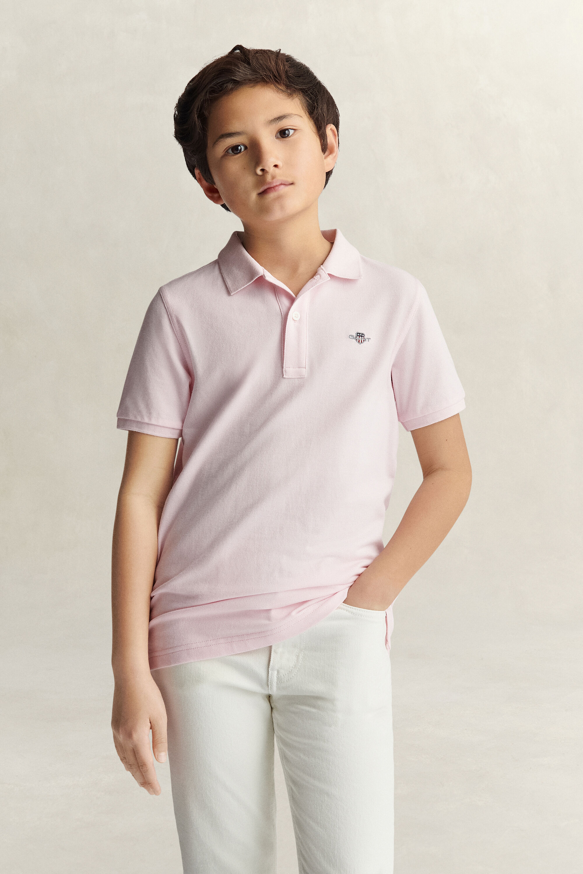 Teens Shield Piqué Polo Shirt